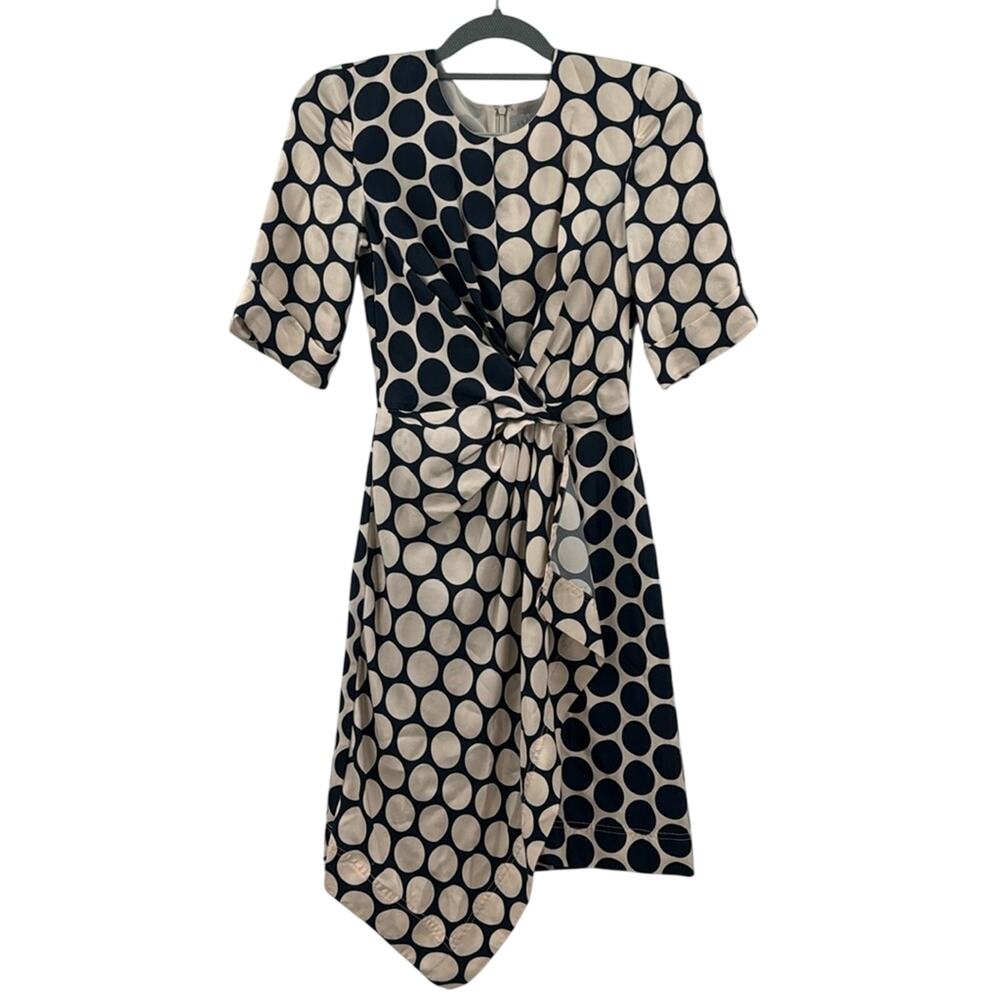Jason Wu Grey polka dot twist front silk dress